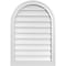 Ekena Millwork Round Top Surface Mount PVC Gable Vent w/ 2"W x 1-1/2"P Brickmould Frame, 22"W x 32"H GVPRT22X3202SN - alternate 1
